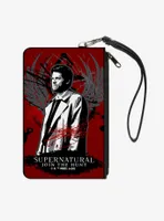 Supernatural Castiel Angel Wings Zip Clutch Wallet