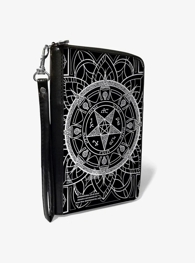 Supernatural Devils Trap Symbol Zip Around Wallet