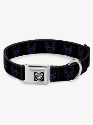 Marvel Black Panther Avengers Icon Seatbelt Buckle Dog Collar