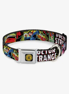 Marvel Doctor Strange Comic Book Title Seatbelt Buckle Dog Collar