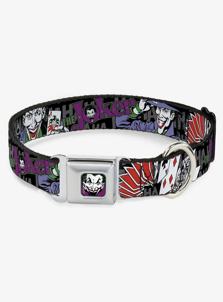 DC Comics The Joker Pose Cards Seatbelt Buckle Dog Collar