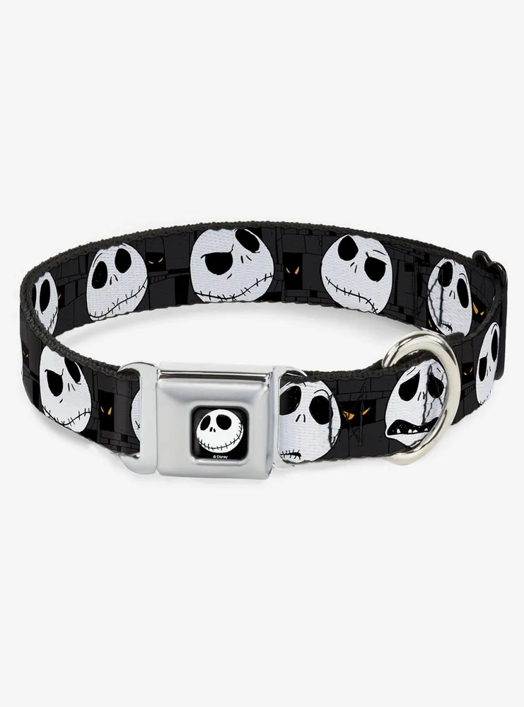 Disney Nightmare Before Christmas Jack Expressions Seatbelt Buckle Dog Collar