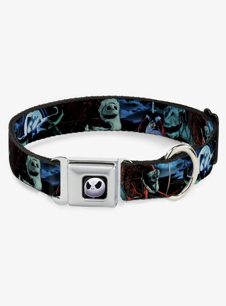 Disney Nightmare Before Christmas Jack Oogie Boogie Santa Seatbelt Buckle Dog Collar