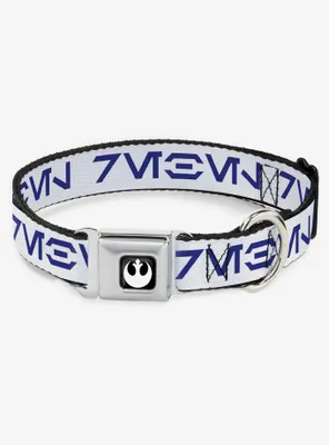 Star Wars Aurebesh Rebel Seatbelt Buckle Dog Collar
