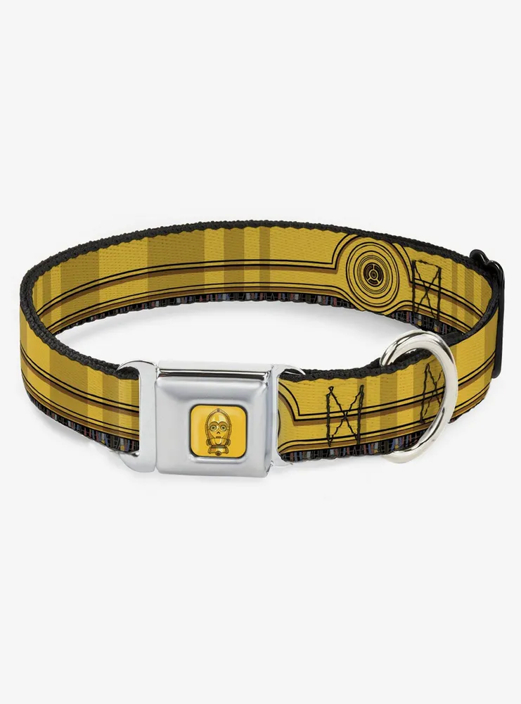 Star Wars C3PO Wires Bounding Seatbelt Buckle Dog Collar