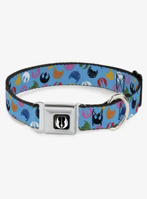 Star Wars Jedi Order and Rebel Alliance Icons Seatbelt Buckle Dog Collar