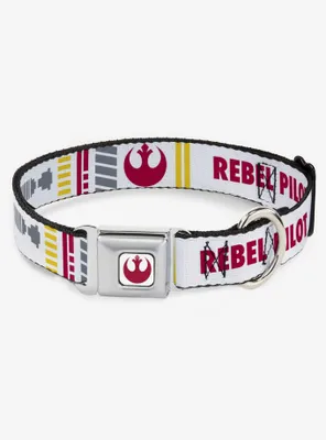 Star Wars Rebel Pilot Alliance Insignia X Wing Fighter Seatbelt Buckle Dog Collar