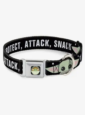 Star Wars The Mandalorian Child Protect Attack Snack Seatbelt Buckle Dog Collar