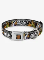 Scooby-Doo! Group Pose Bones Seatbelt Buckle Dog Collar