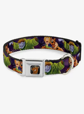 Scooby-Doo! Shaggy Hugging Werewolf Man Seatbelt Buckle Dog Collar