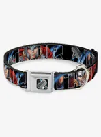 Marvel Thor Poses Hammer Seatbelt Buckle Dog Collar