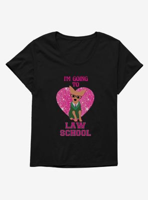 Legally Blonde Bruiser Going To Law School Womens T-Shirt Plus