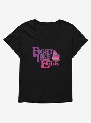 Legally Blonde Fight Like Elle Womens T-Shirt Plus