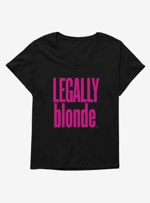 Legally Blonde Title Logo Womens T-Shirt Plus