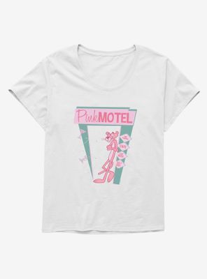 Pink Panther Motel Womens T-Shirt Plus