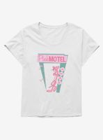 Pink Panther Motel Womens T-Shirt Plus