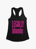 Legally Blonde Title Logo Womens Tank Top