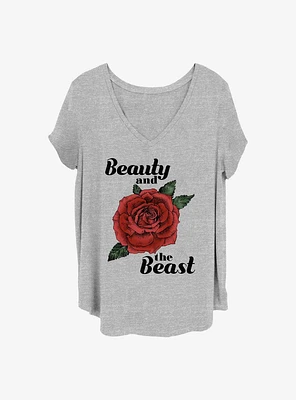 Disney Beauty and the Beast Rose Girls T-Shirt Plus