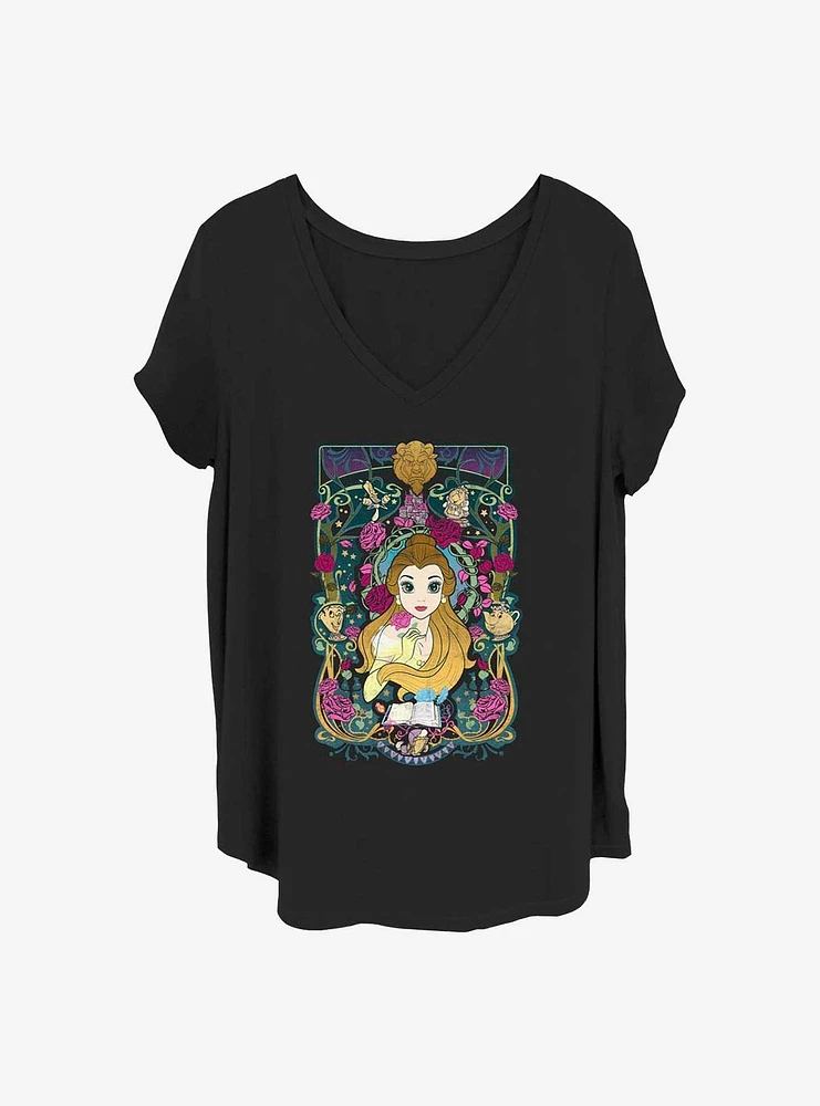 Disney Beauty and the Beast Belle Veau Girls T-Shirt Plus