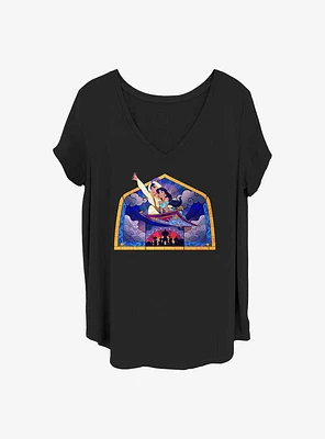 Disney Aladdin Flying Carpet Girls T-Shirt Plus