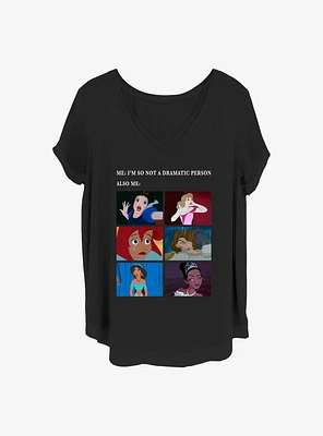 Disney Princesses Drama Meme Girls T-Shirt Plus