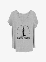 Disney Hocus Pocus I Lit The Black Flame Candle Girls T-Shirt Plus