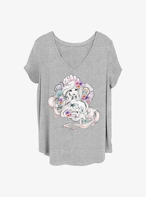 Disney The Little Mermaid Sea Shells Girls T-Shirt Plus
