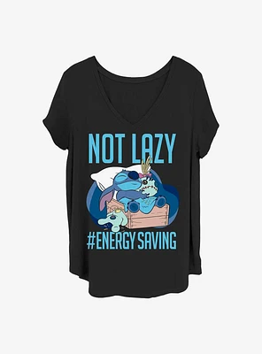 Disney Lilo & Stitch Lazy Energy Girls T-Shirt Plus