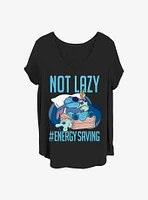 Disney Lilo & Stitch Lazy Energy Girls T-Shirt Plus