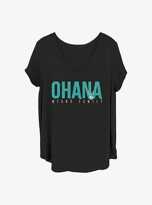 Disney Lilo & Stitch Ohana Means Family Girls T-Shirt Plus