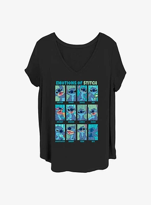 Disney Lilo & Stitch Emotions of Girls T-Shirt Plus
