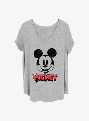 Disney Mickey Mouse Heads Up Girls T-Shirt Plus