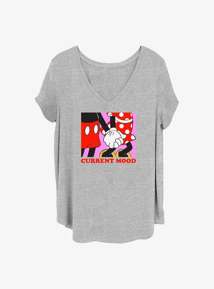 Disney Mickey Mouse & Minnie Current Mood Girls T-Shirt Plus