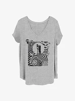 Disney The Nightmare Before Christmas Jack and Sally Girls T-Shirt Plus