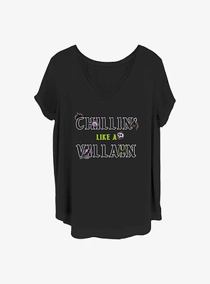 Disney Villains Chillin' Like A Villain Girls T-Shirt Plus