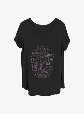 Disney Villains Spinning Wheel Girls T-Shirt Plus