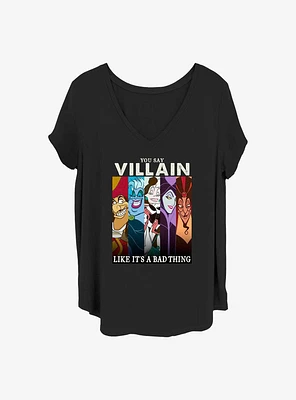Disney Villains Like It's A Bad Thing Girls T-Shirt Plus