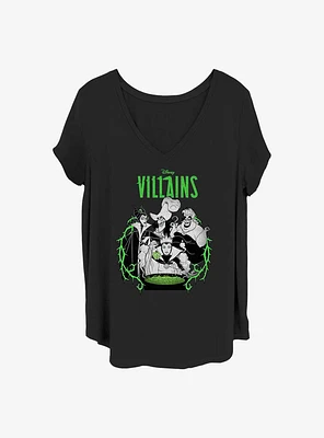 Disney Villains Villainous Squad Girls T-Shirt Plus