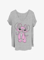 Disney Lilo & Stitch Big Angel Girls T-Shirt Plus