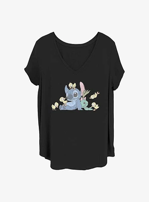 Disney Lilo & Stitch Ducky Kind Girls T-Shirt Plus