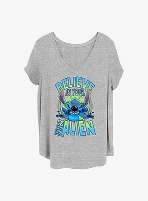 Disney Lilo & Stitch Inner Alien Girls T-Shirt Plus