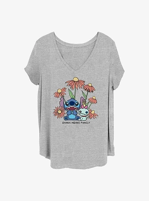 Disney Lilo & Stitch and Scrump Girls T-Shirt Plus