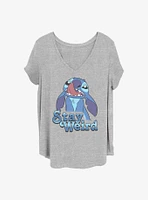 Disney Lilo & Stitch Stay Weird Girls T-Shirt Plus