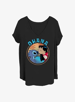 Disney Lilo & Stitch Sweet Ohana Girls T-Shirt Plus