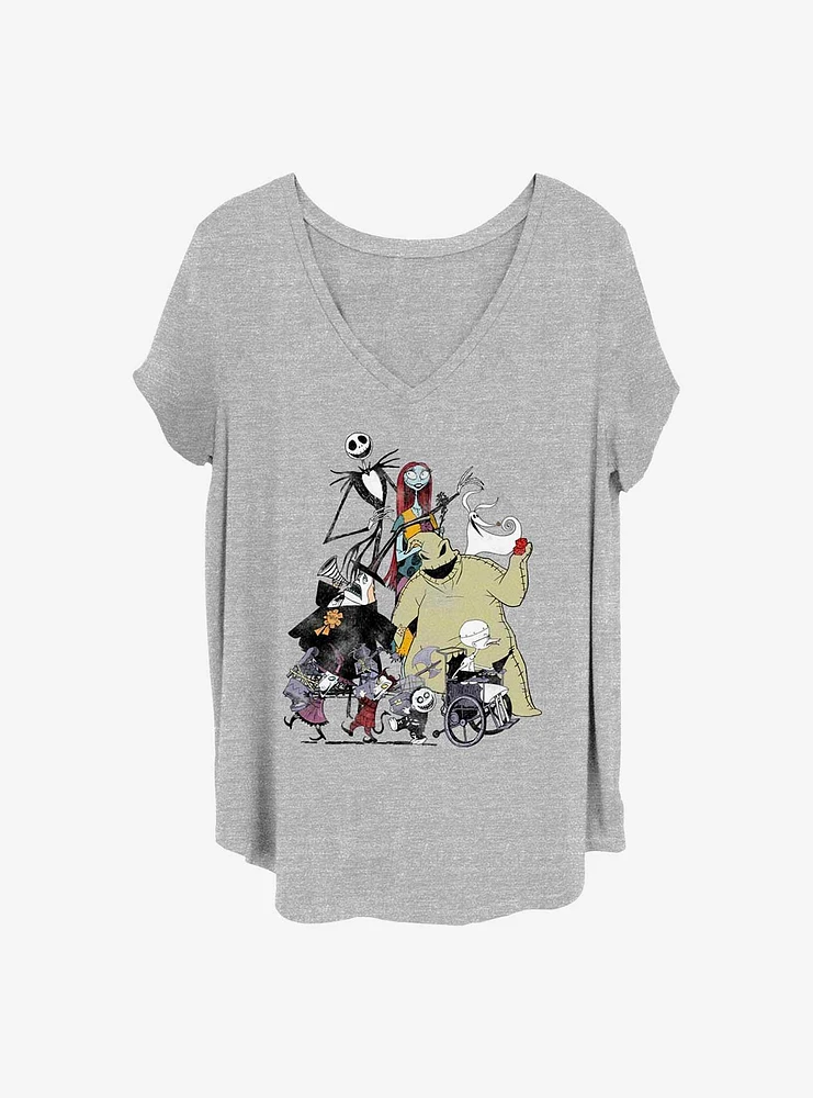 Disney The Nightmare Before Christmas Spooky Squad Girls T-Shirt Plus