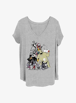 Disney The Nightmare Before Christmas Spooky Squad Girls T-Shirt Plus