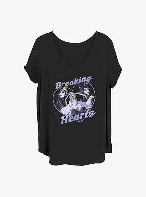 Disney Villains Breaking Hearts Girls T-Shirt Plus