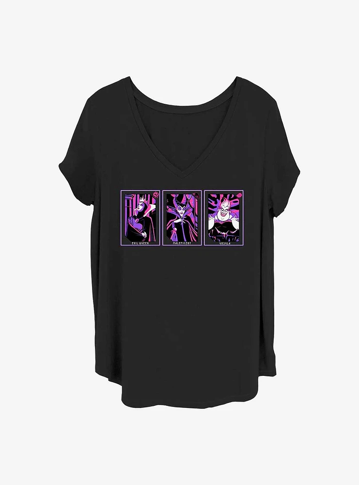 Disney Villains Villainous Tarot Girls T-Shirt Plus