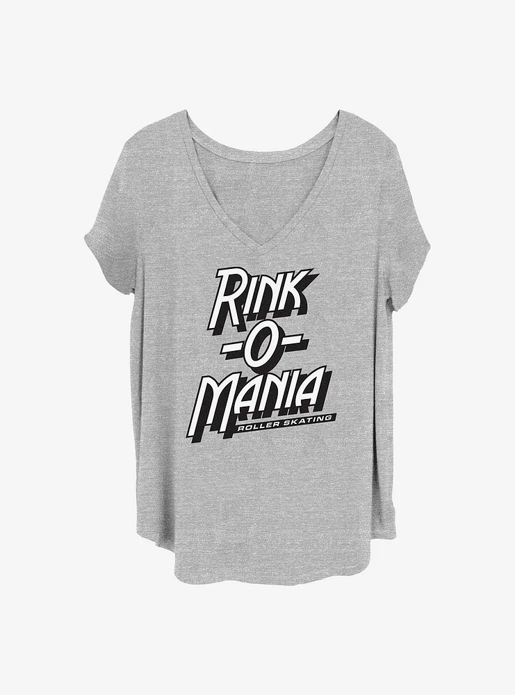 Stranger Things Rink-O-Mania Logo Girls T-Shirt Plus