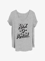 Stranger Things Rink-O-Mania Logo Girls T-Shirt Plus